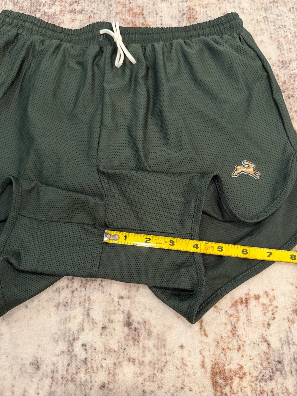 Tracksmith, Navy and Green, Van Cortlandt Running Shirt and Shorts Set | Men’s S - Picture 11 of 14